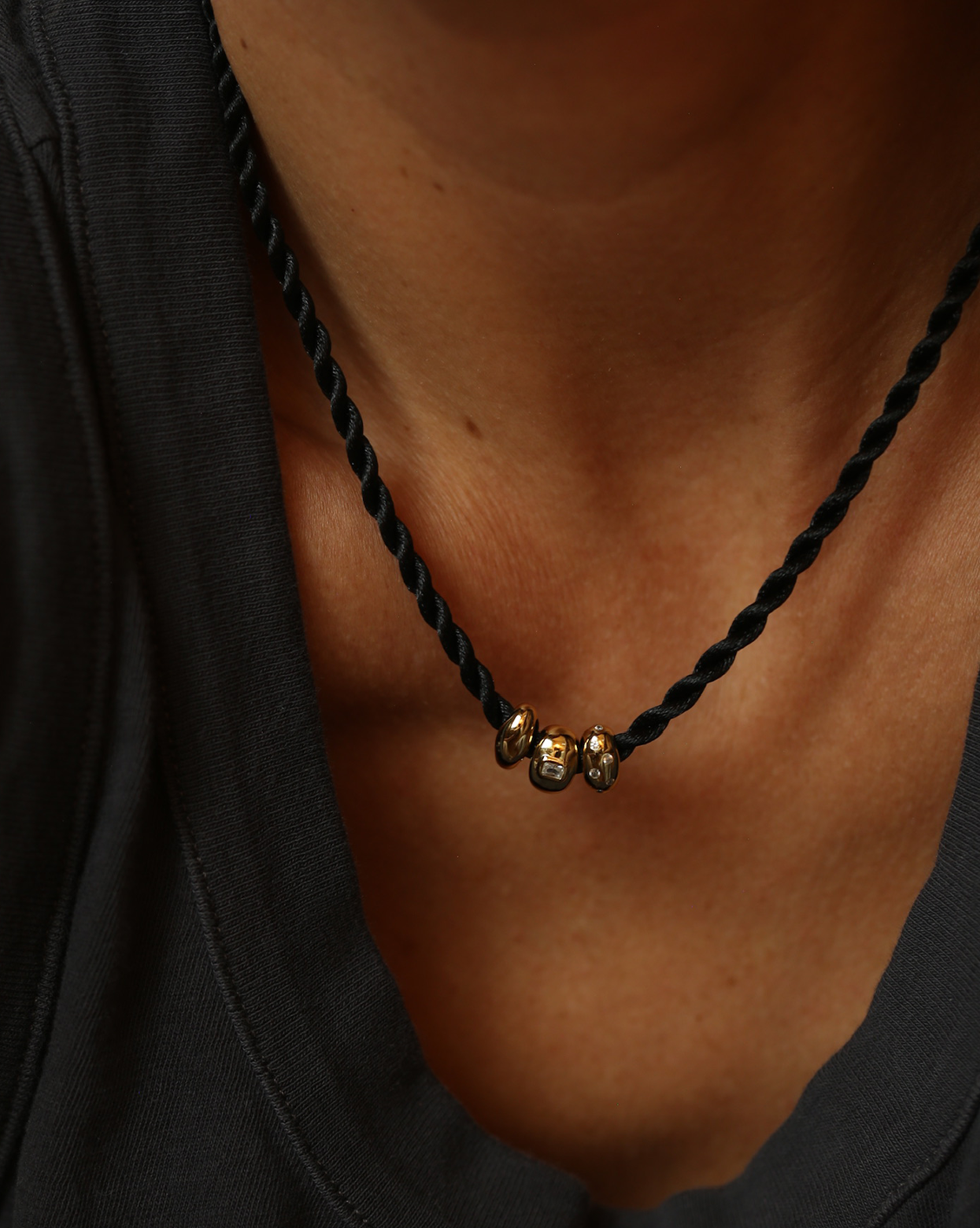 Cord Necklace Onyx | Products | Melanie Auld Jewelry Cord Necklace Onyx | Products | Melanie Auld Jewelry