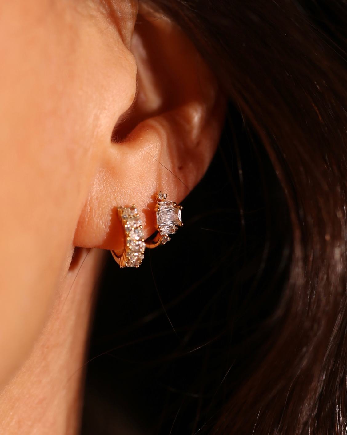 Prism Huggies - Gold Vermeil