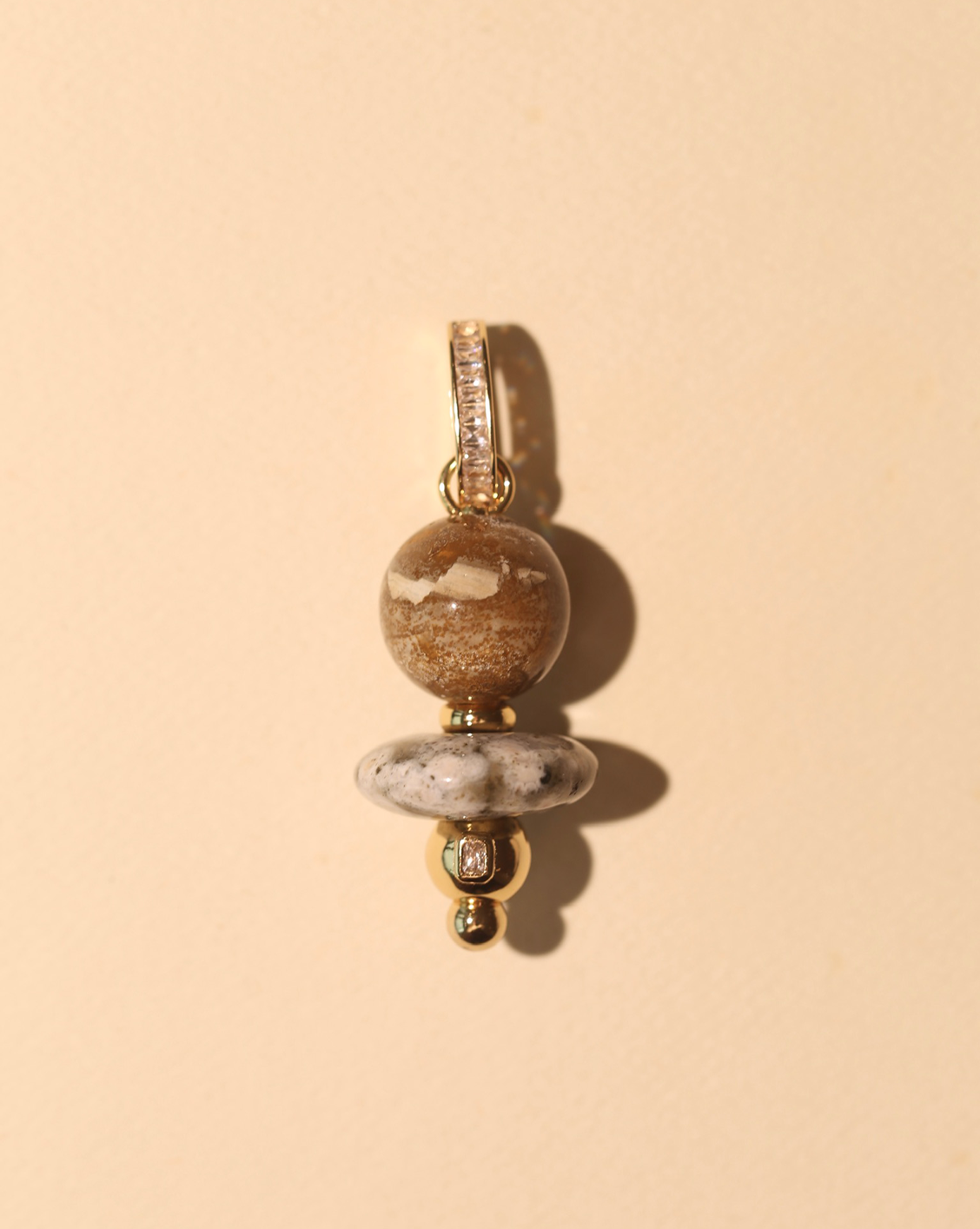 Orbit Pendant - Ocean Jasper #10