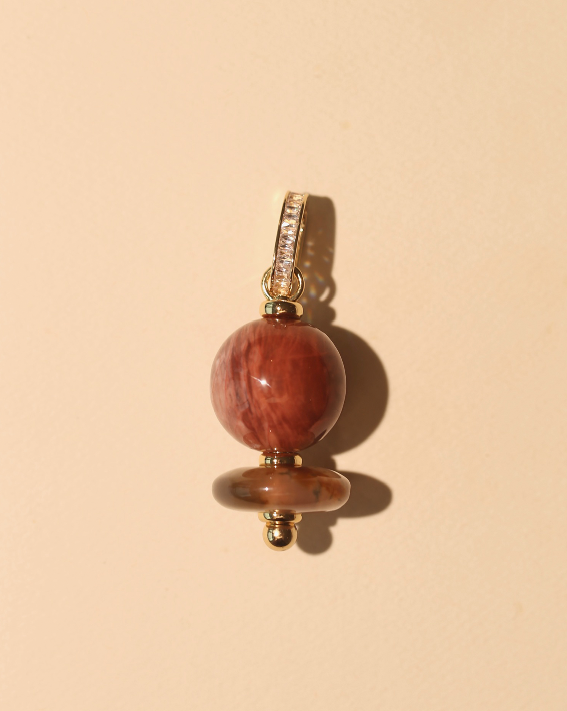 Orbit Pendant - Ocean Jasper #12