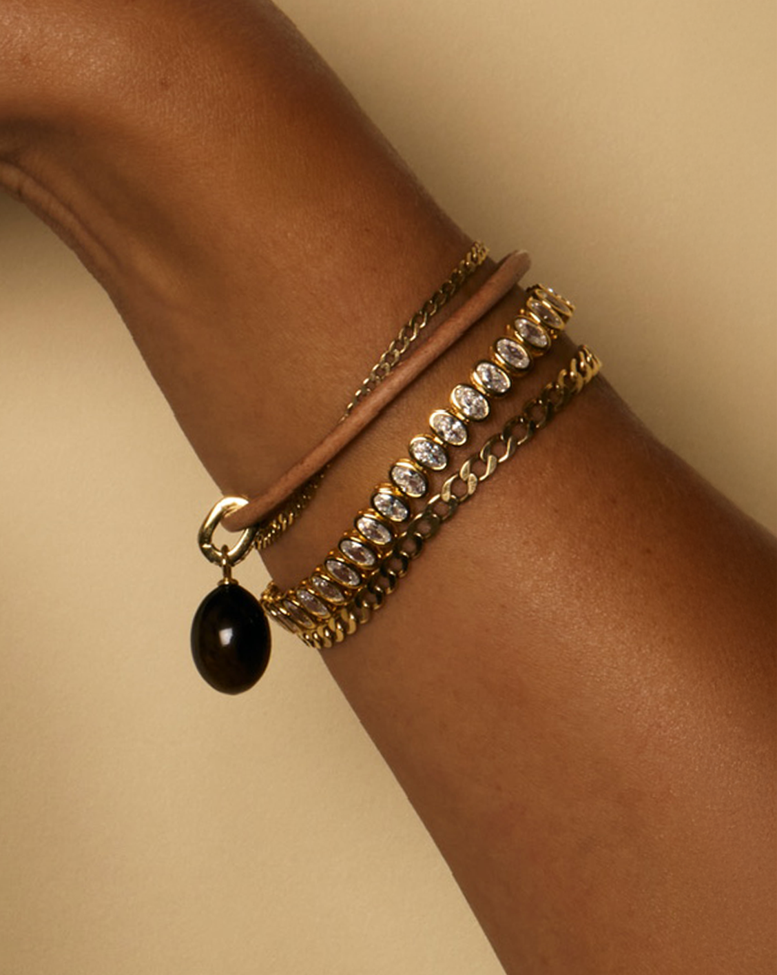 2x4mm Oval Tennis Bracelet - Gold Vermeil