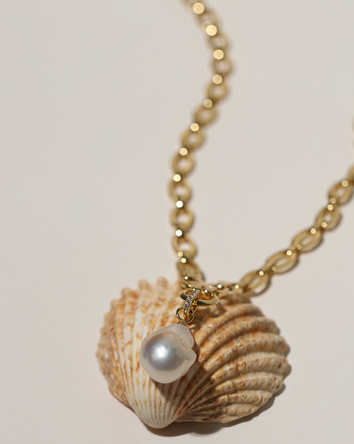 【新品未使用】baroque pearl combi necklace Baroque Pearl Necklace Silver | Linjer Jewelry