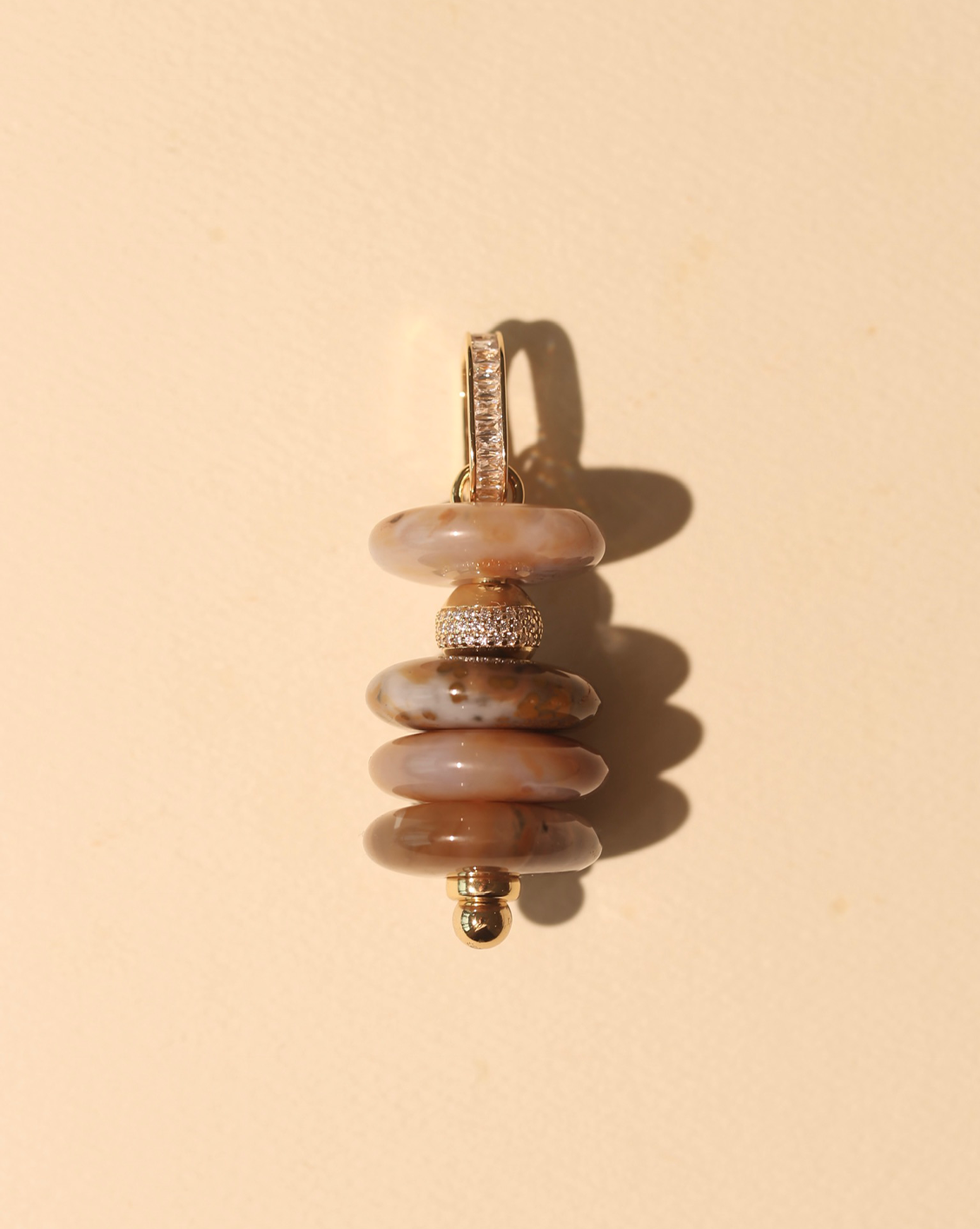Orbit Pendant - Ocean Jasper #8