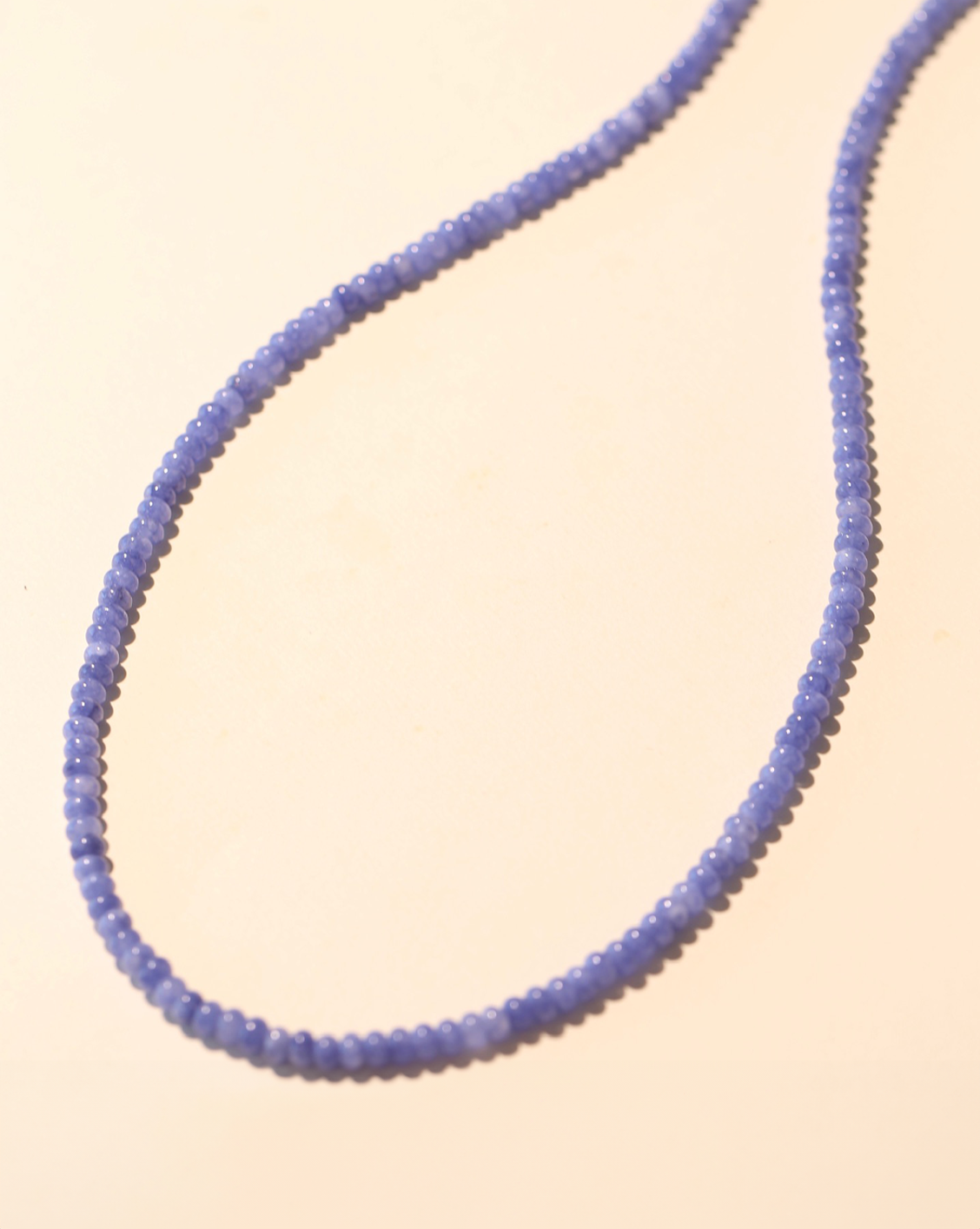4x6mm Rondelle Necklace - Tanzanite Jade