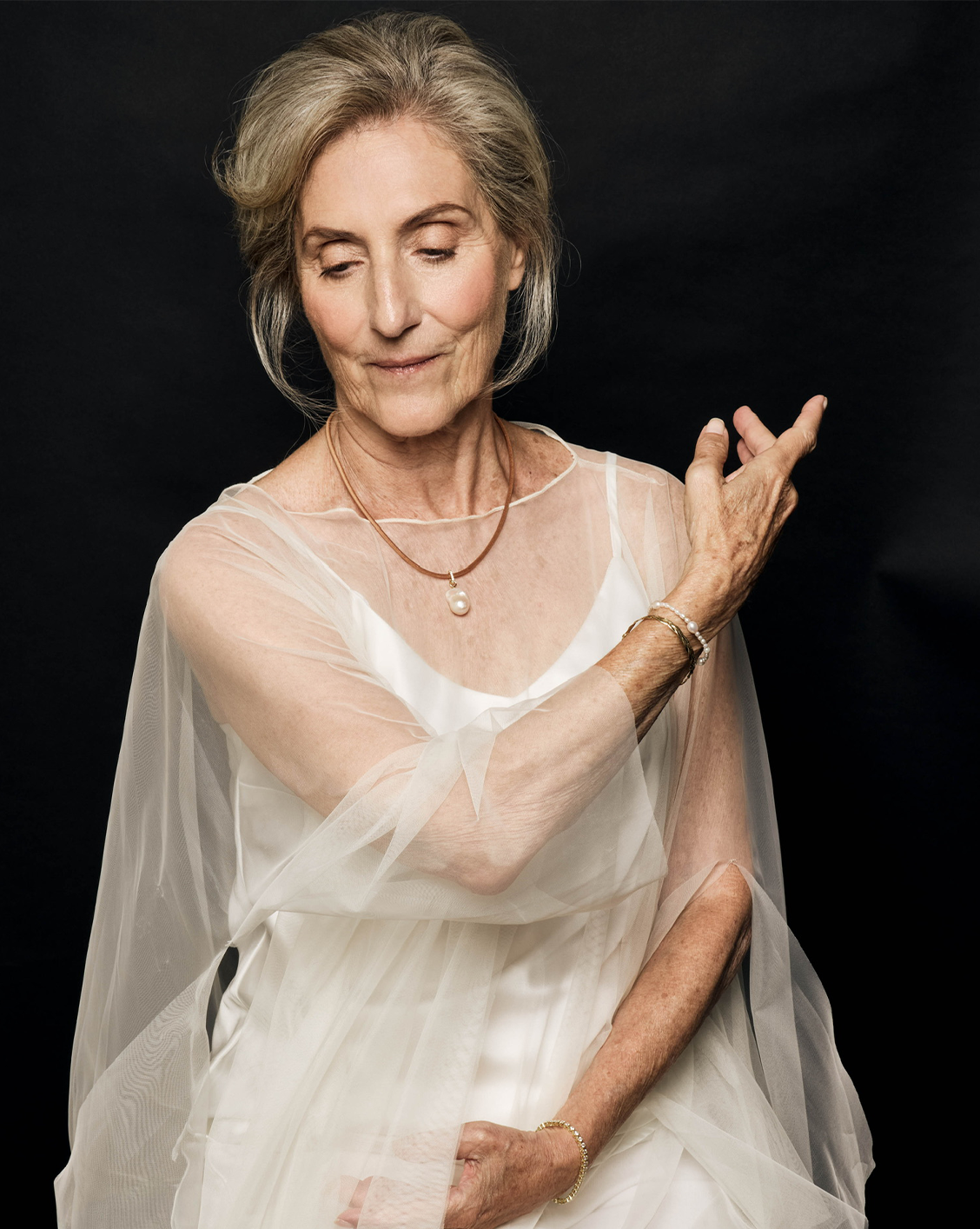 Pearl Leather Necklace - Gold Vermeil