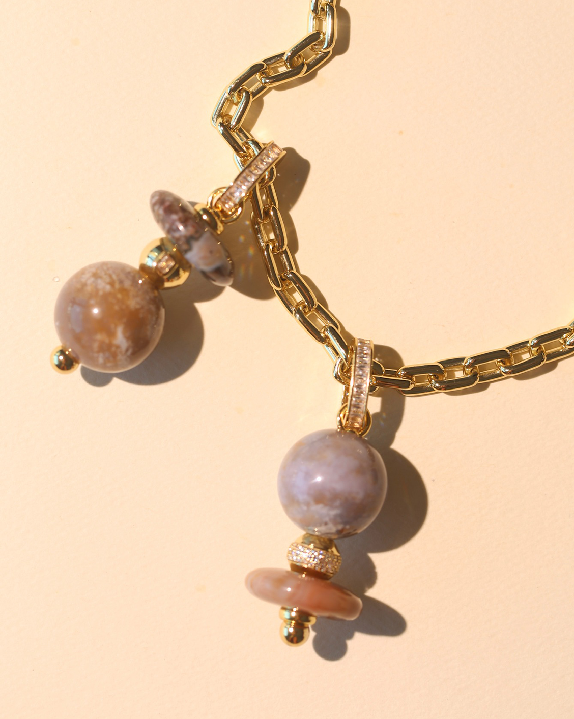 Orbit Pendant - Ocean Jasper #1