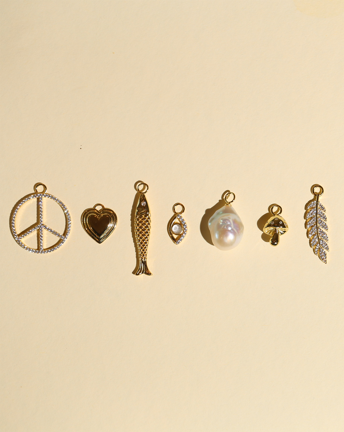 Luxe Peace Charm - Gold Vermeil