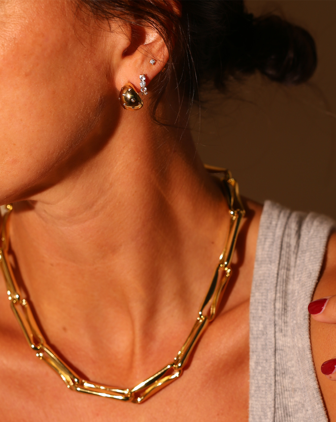 Naomi Earrings - Gold Vermeil