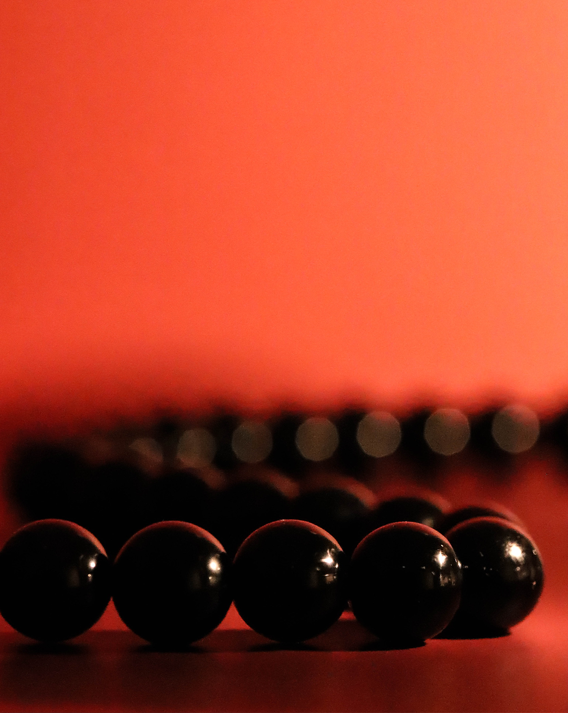 12mm Black Agate Boulé Necklace - Gold Vermeil