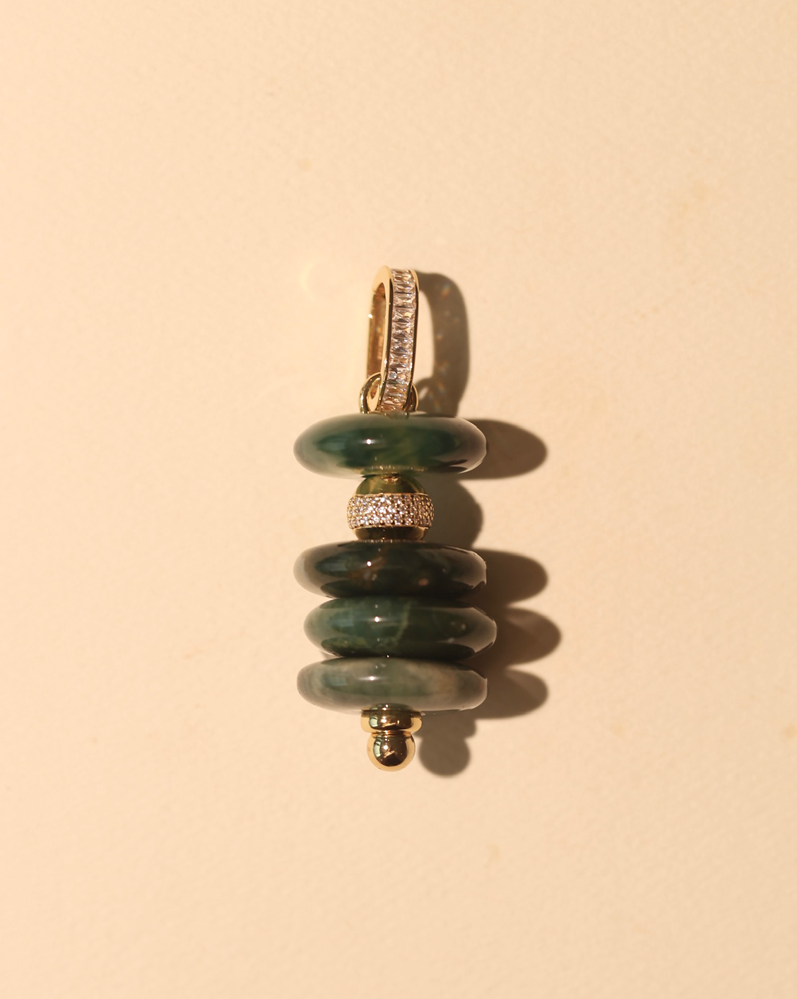 Orbit Pendant - Ocean Jasper #11