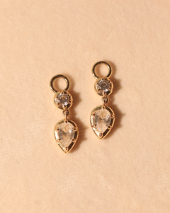 Sapphire Luxe Teardrop Charm - Gold Vermeil