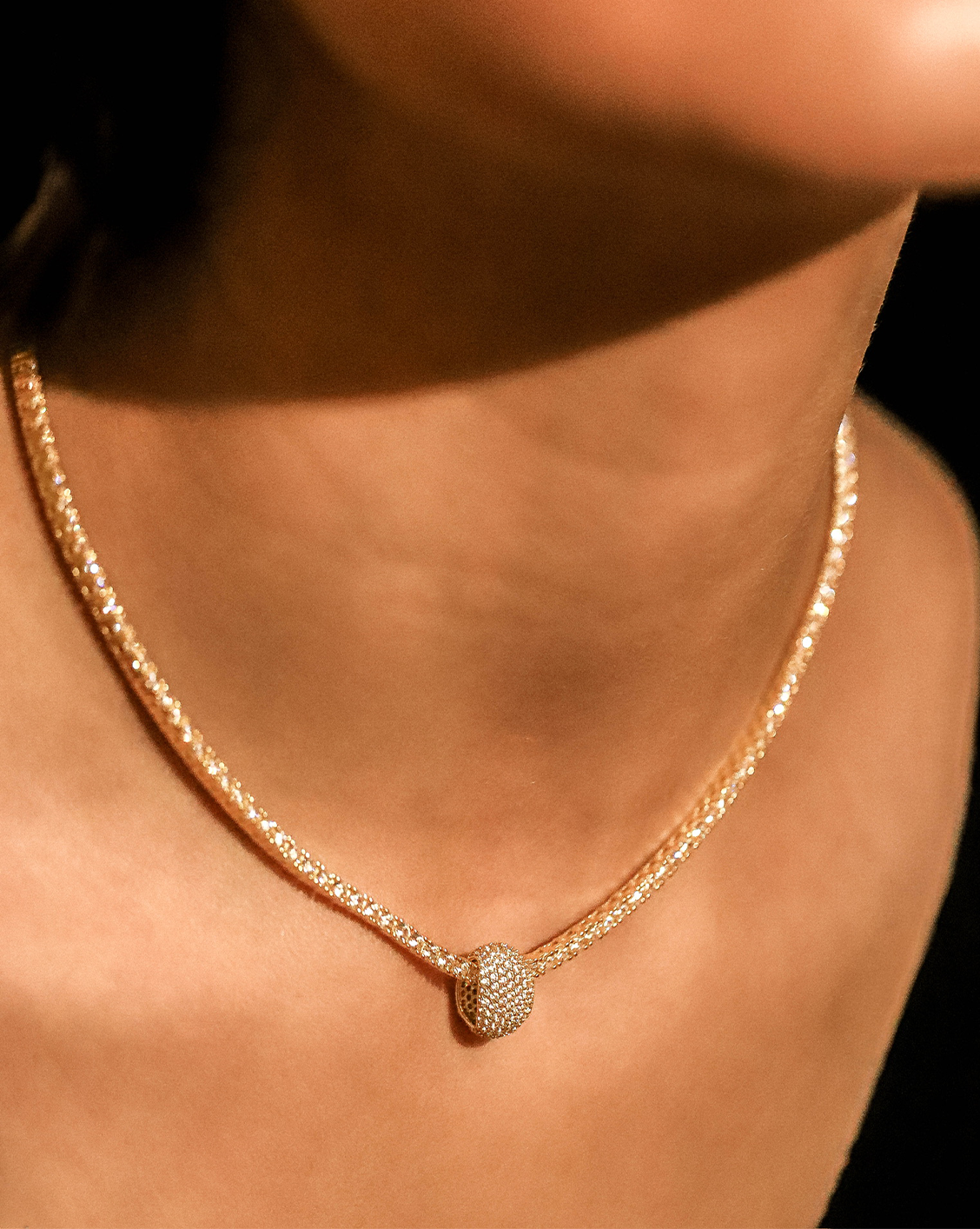 XL Eternity Spacer - Gold Vermeil/Clear