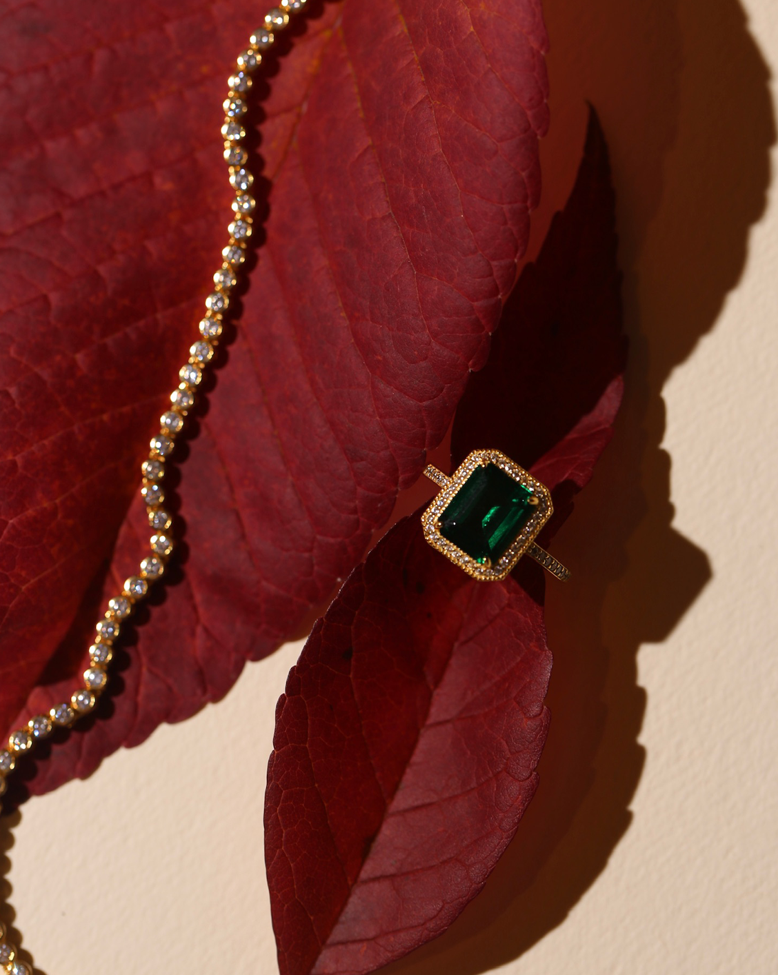 Mel's Emerald Ring - Gold Vermeil
