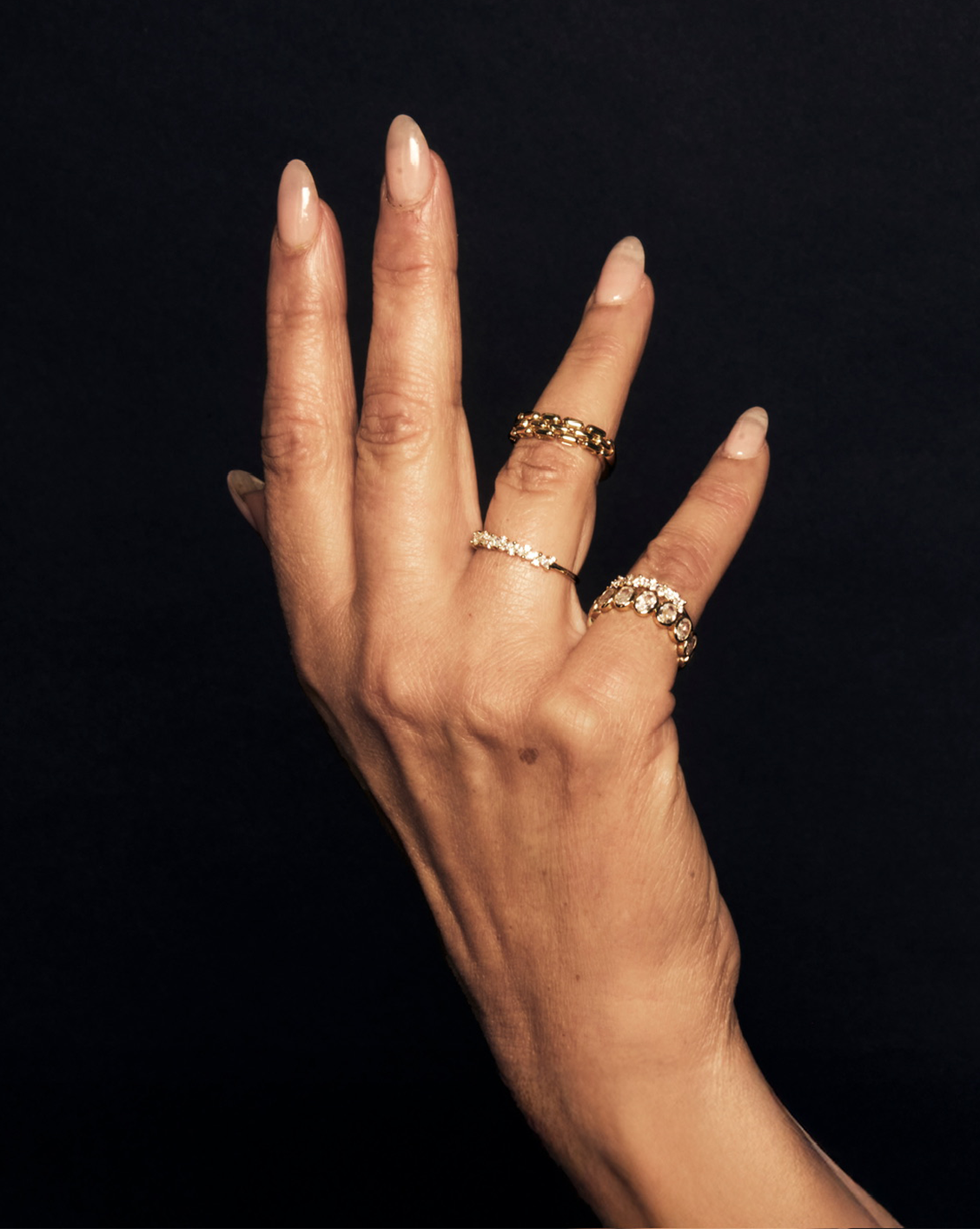 Delphine Chain Ring - Gold Vermeil