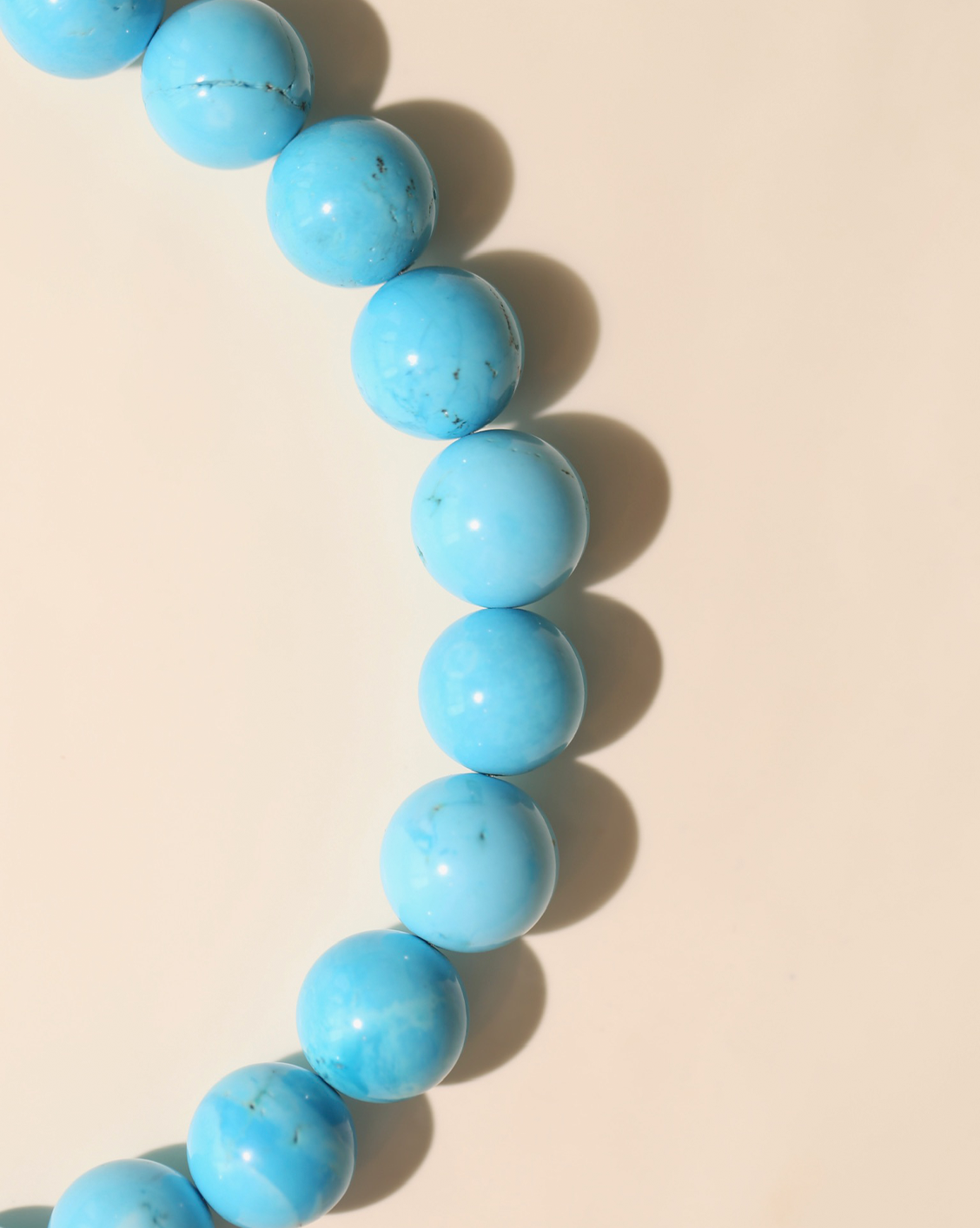 18mm Luxe Beaded Necklace Turquoise Magnesite | Melanie Auld