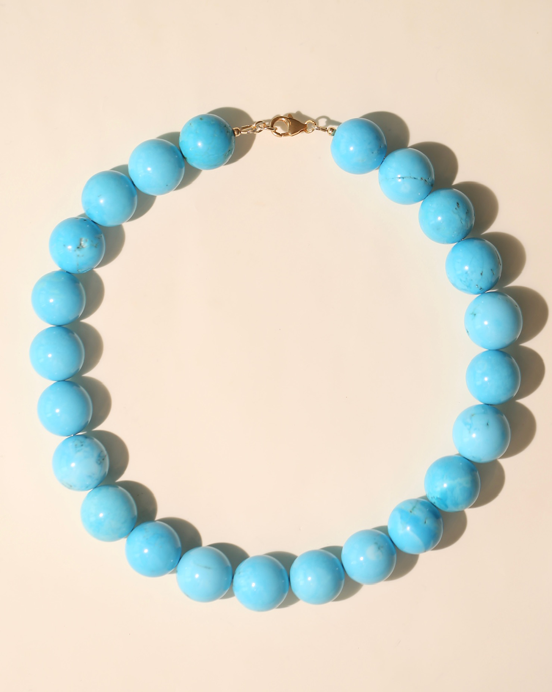 18mm Luxe Beaded Necklace Turquoise Magnesite | Melanie Auld