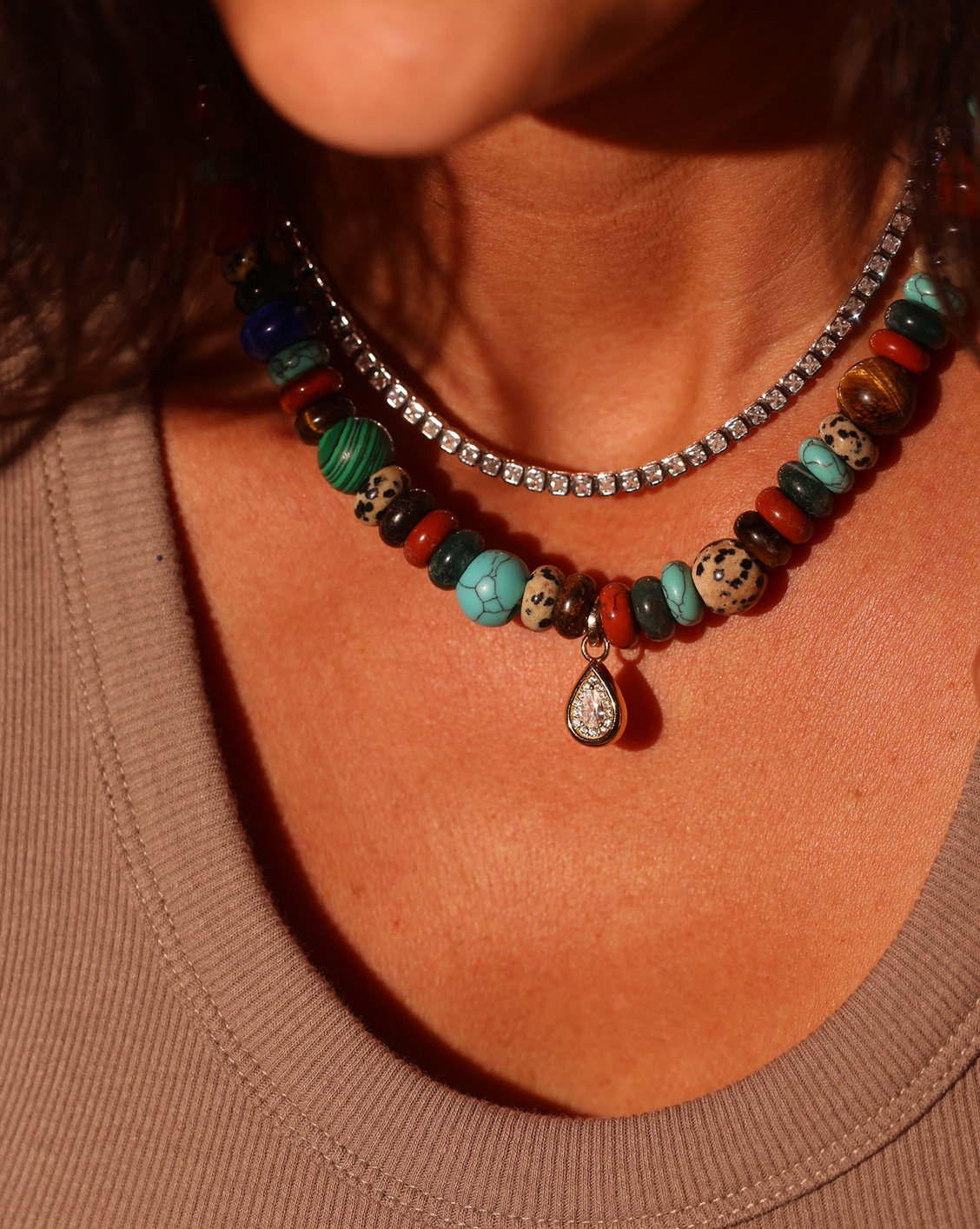 Droplet Charm - Gold Vermeil