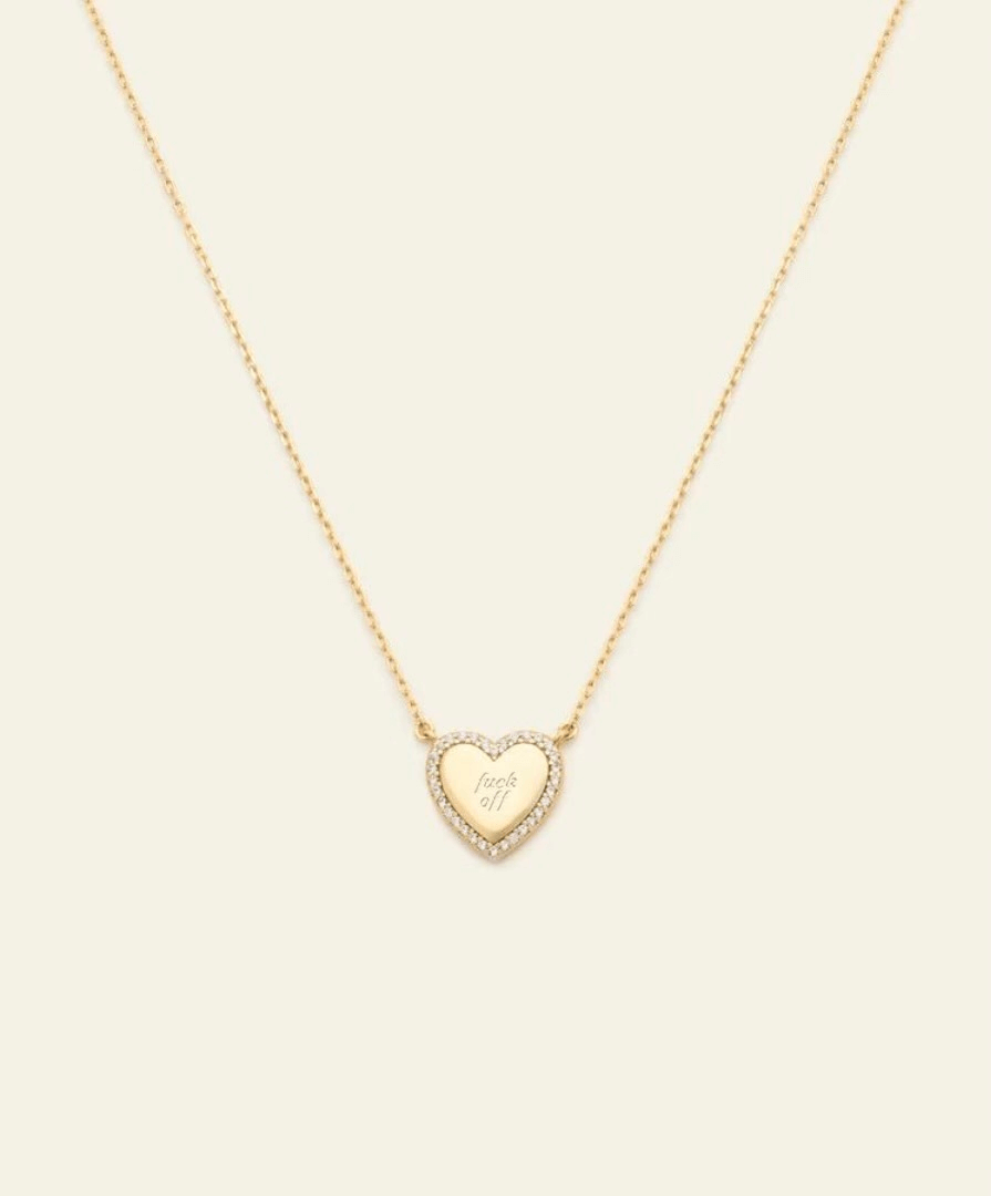Heirloom Heart Necklace Gold Vermeil