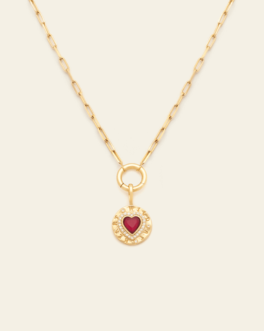 Wild At Heart: Charm Clasp Necklace - Gold Vermeil