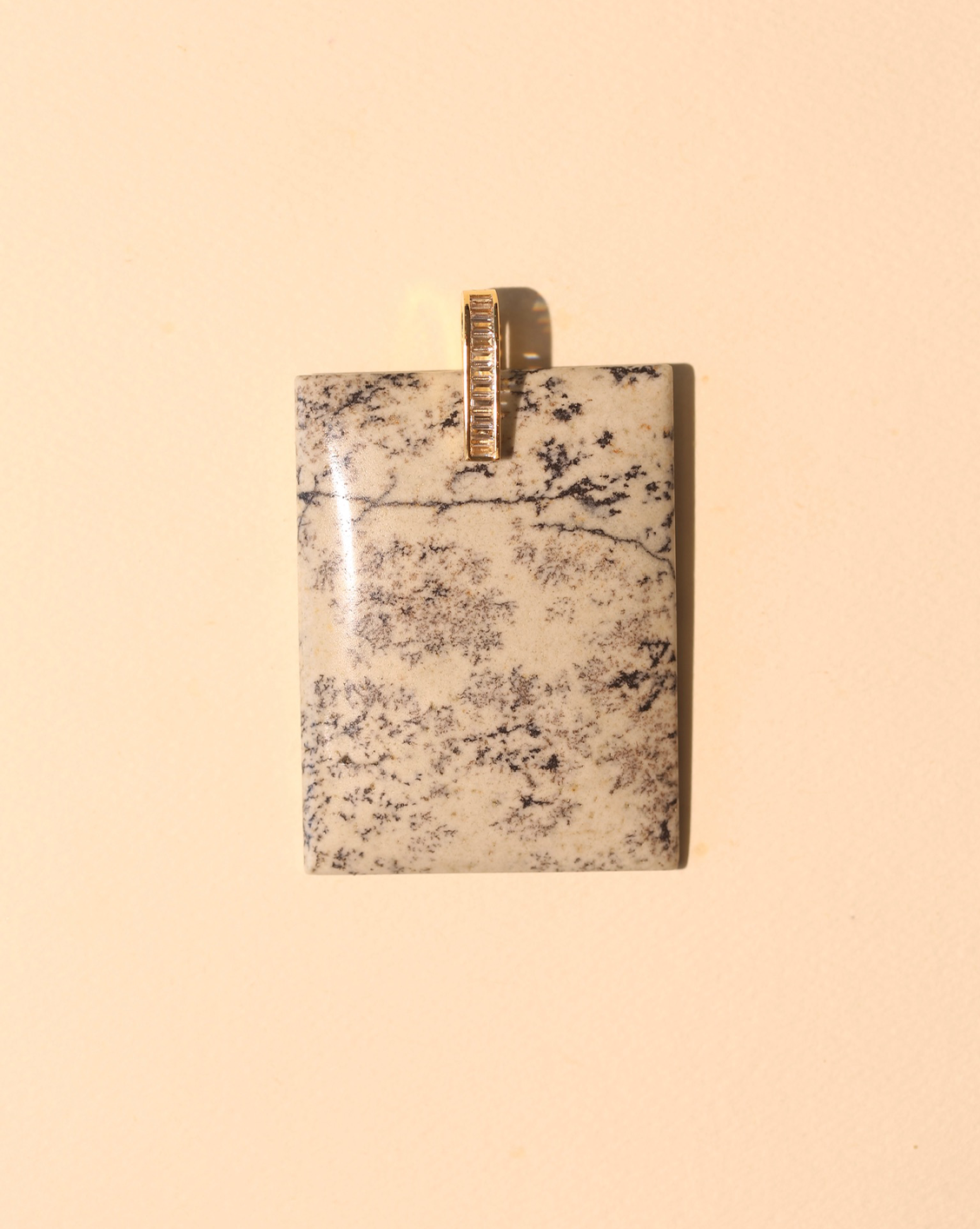 Stone Pendant - Dendritic Jasper #2