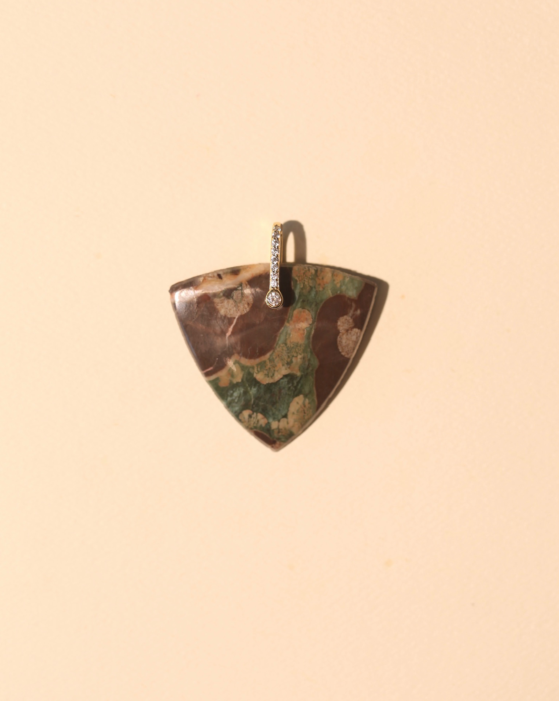 Stone Pendant - Rainforest Jasper #1