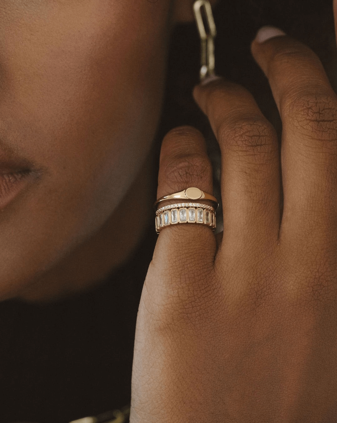 可憐でクラシック【Melanie Auld】PAVE DAINTY BAND★カナダ発 Pave Dainty Band Gold Vermeil | Products | Melanie Auld Jewelry