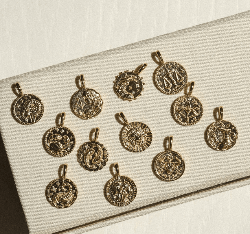 Capricorn Medallion - Gold Vermeil