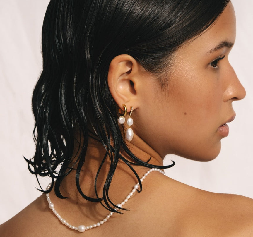 Amavi Pearl Necklace - Gold Vermeil