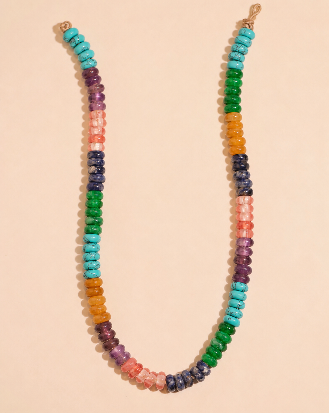 Pietra Stone Necklace - Rainbow