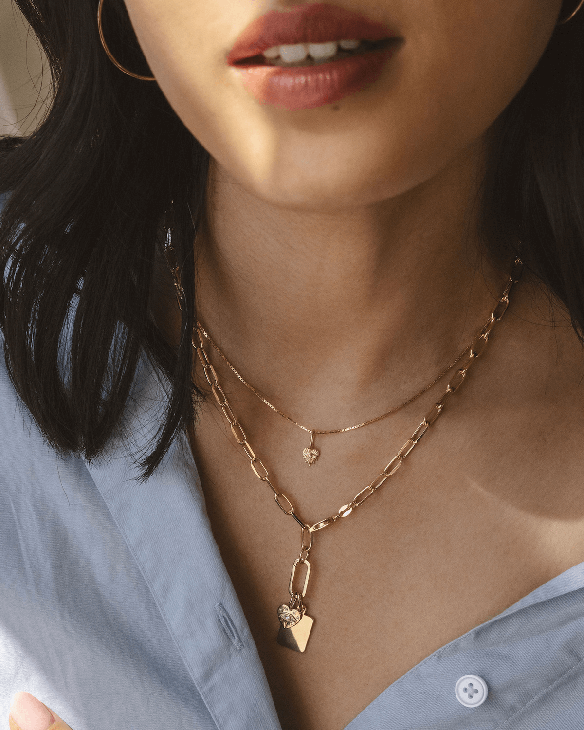 Carabiner Charm Clasp Gold Vermeil | Products | Melanie Auld