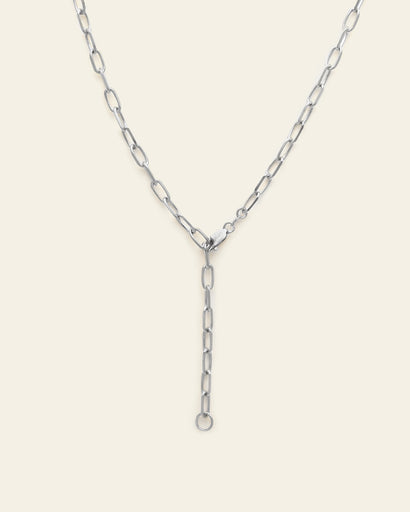 2 in 1 Thick Staple Chain - Sterling Silver 18