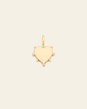 Diem Heart Pendant - Gold Vermeil