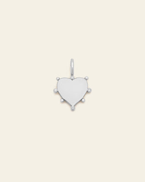 Diem Heart Pendant - Sterling Silver