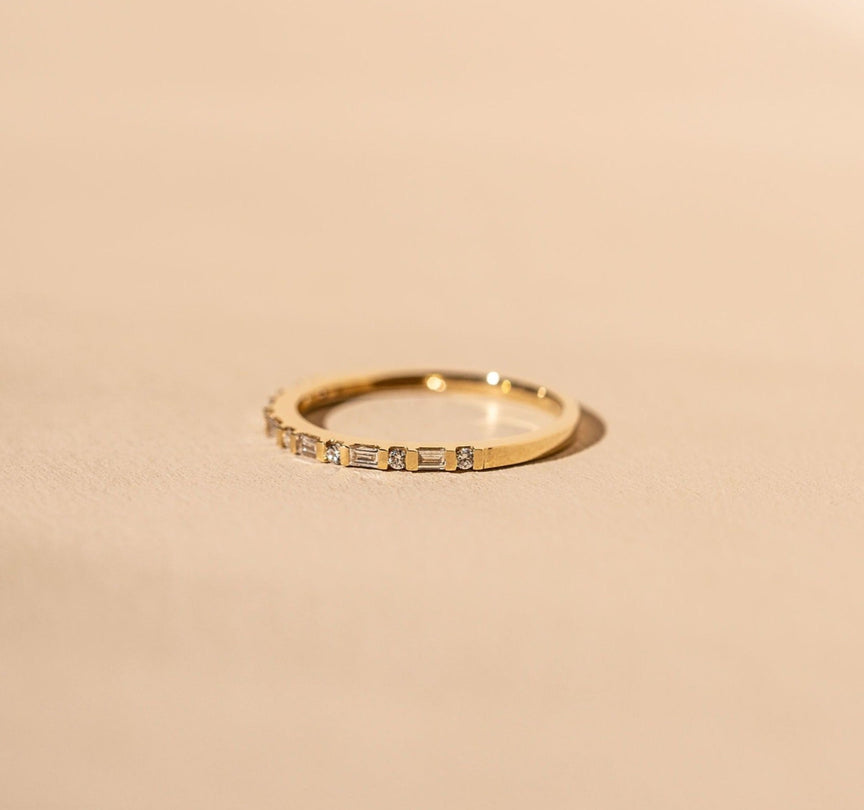 *Made To Order* Facade Band - 14k Solid Gold