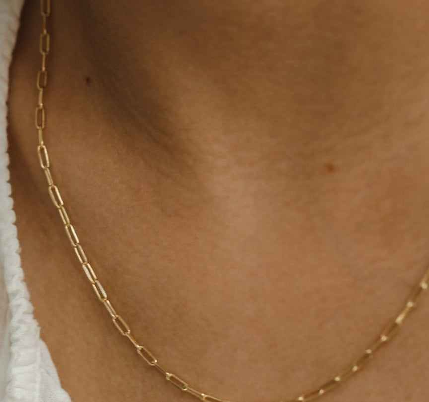 Thin Staple Chain Gold Vermeil | Products | Melanie Auld Jewelry