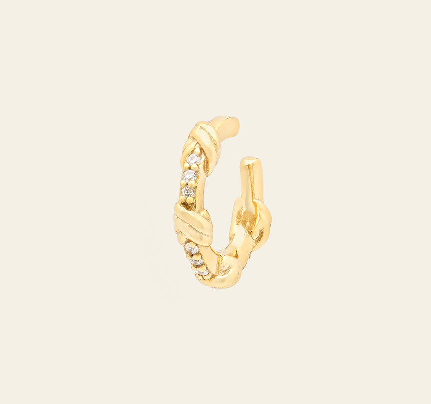 Love Knot Ear Cuff - Gold Vermeil