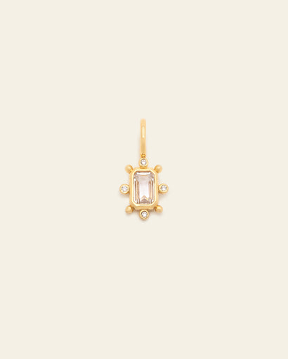 Lustre Gemstone Pendant - Gold Vermeil/Crystal
