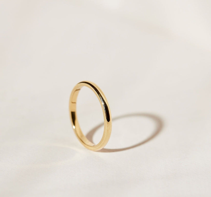 *Made to Order* Gable Band - 14k Solid Gold