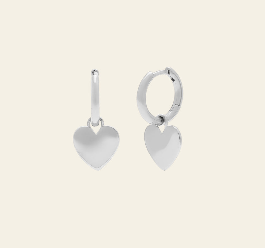 Preciously Mine 925 Sterling Silver Heart Earring at Rs 2400/pair in Jaipur