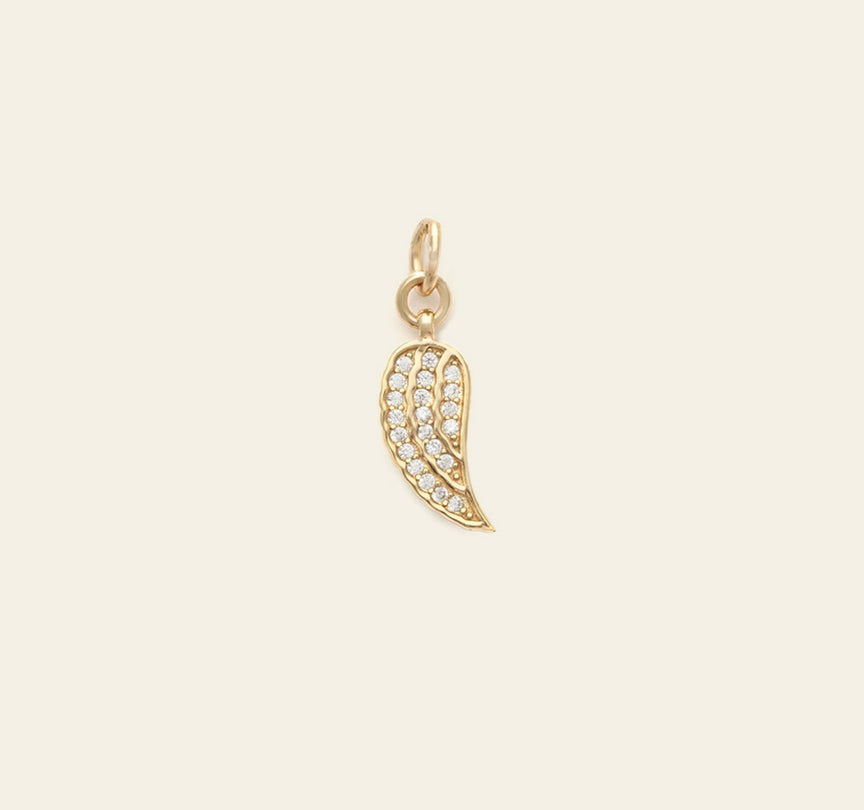 Pave Angel Wing - Gold Vermeil