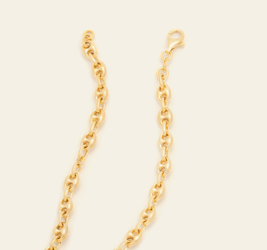 Puffed Mariner Chain - Gold Vermeil