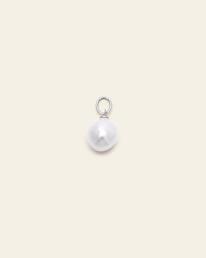 Small Baroque Pearl Pendant - Sterling Silver