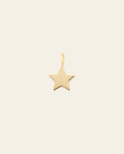 Star Charm - 10k Solid Gold