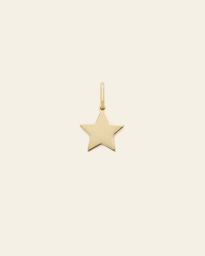 Star Charm - Gold Vermeil
