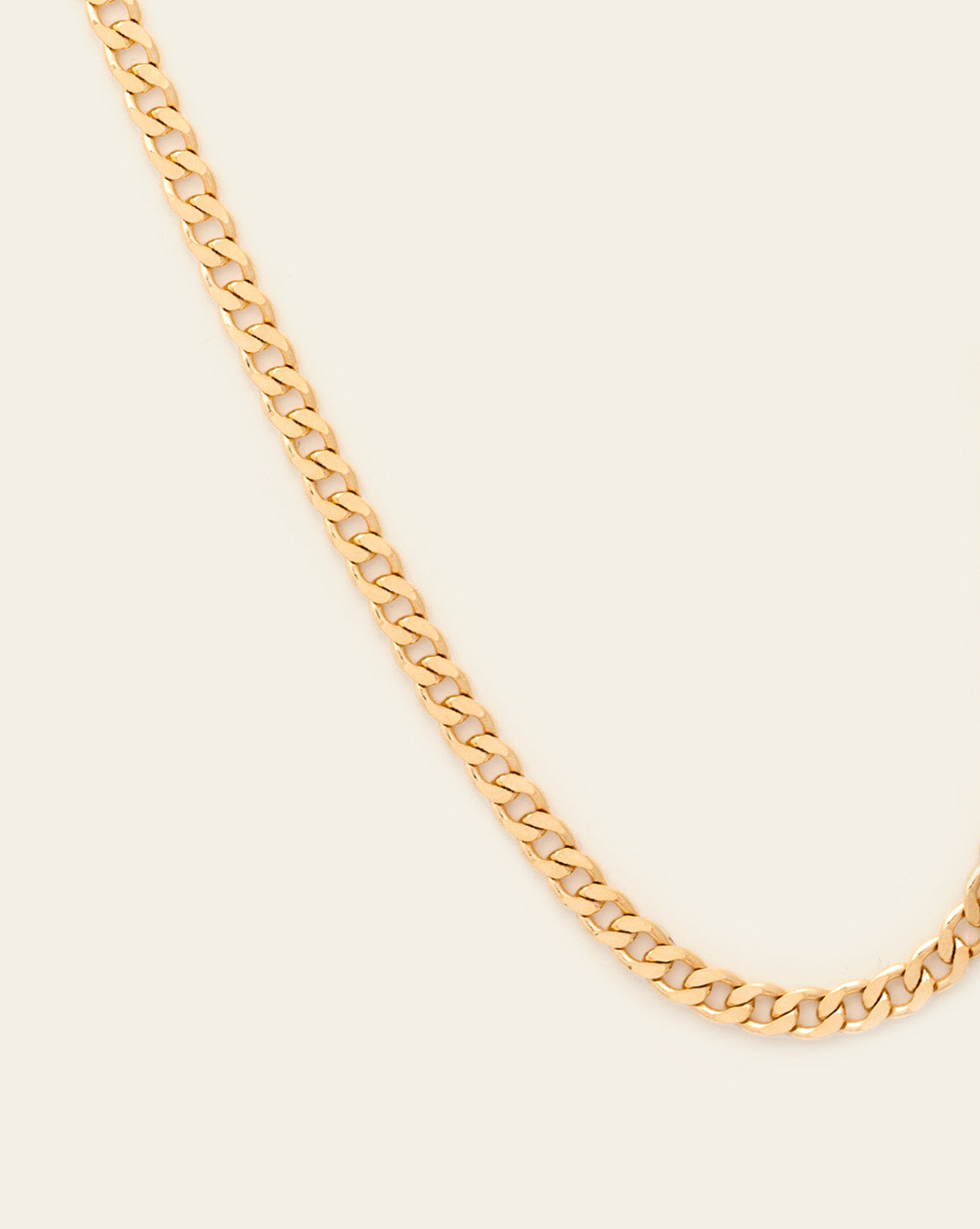 Thick Curb Chain 10k Solid Gold Products Melanie Auld Jewelry