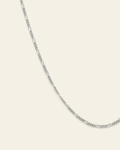 Thin Figaro Chain - Sterling Silver
