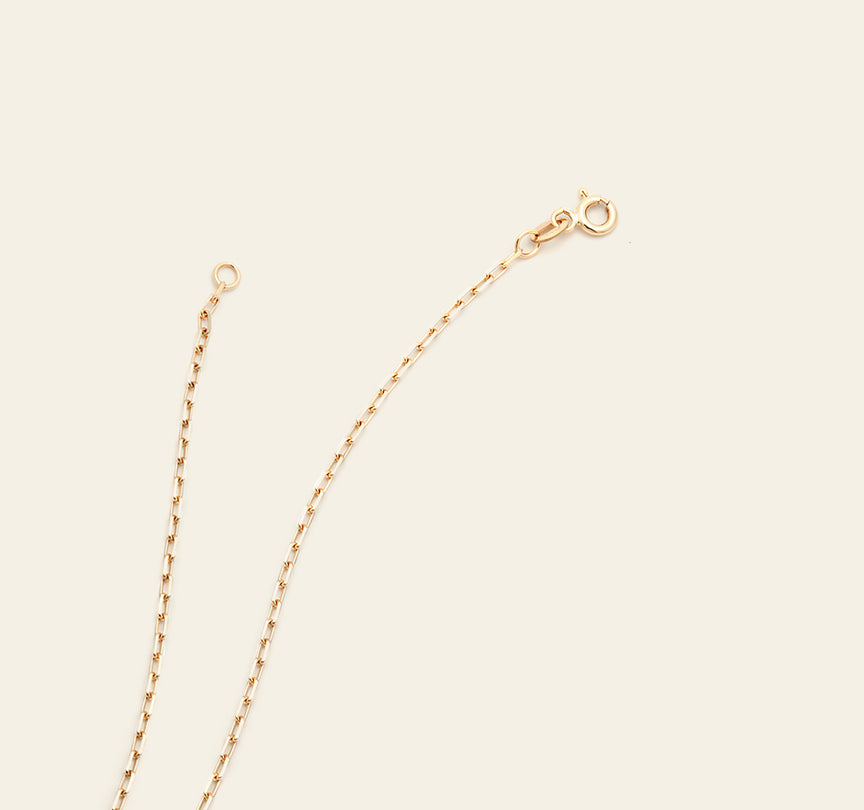 Topaz Charm Necklace - 10k Yellow Gold
