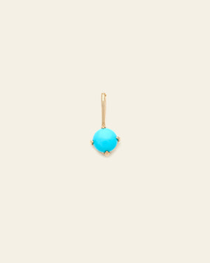 Turquoise Pendant - 14k Solid Gold