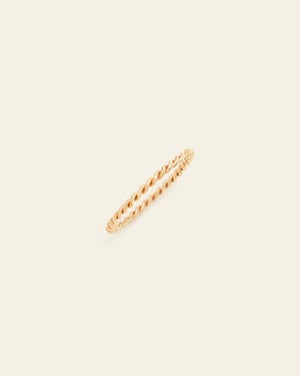 Twist Band - 10k Solid Gold