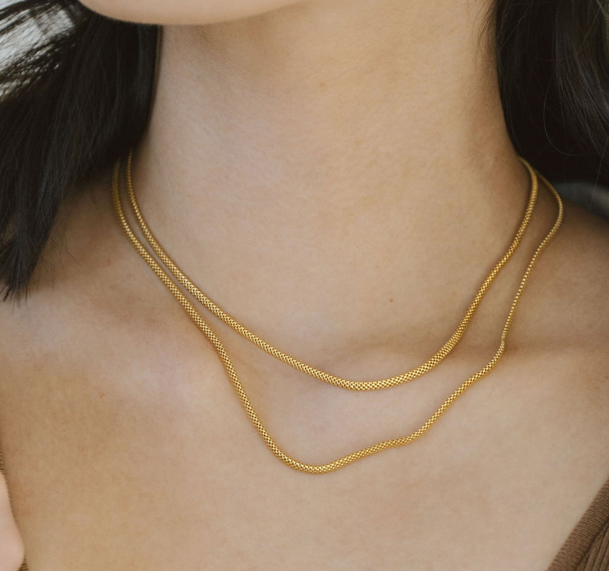 Knitted Chain - Gold Vermeil